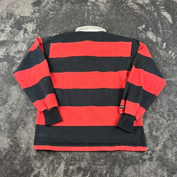 Vtg Barbarian Rugby Cal University Of Pennsylvania Striped Polo Men's M - Picture 7 of 11